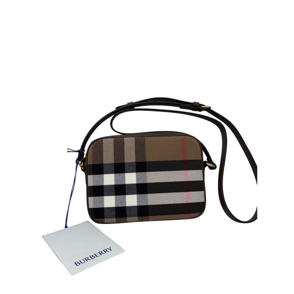 Burberry Brown Check Crossbody Bag new - Picture 5 of 13